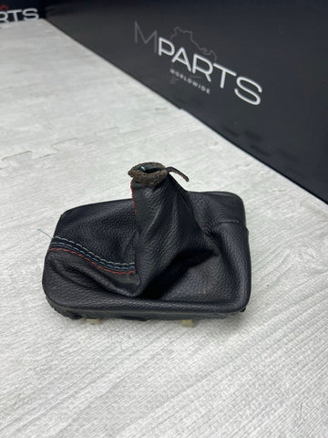 BMW E46 323 325 330 M3 Leather Shift Shifter Tri Stitch Boot Cover + Ring