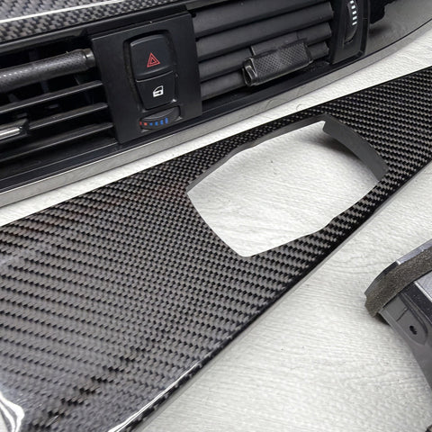 15-20 BMW F80 M3 F82 M4 Carbon Fiber Interior Dash Dashboard Trim Set OEM
