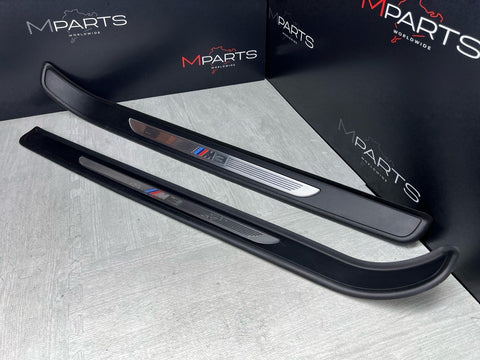 08-13 OEM E92 E93 BMW M3 Left Right Pair Door Sills Panels Scuff Plates