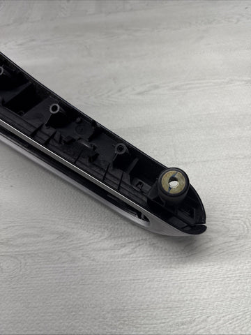 01-06 BMW E46 M3 Brushed Aluminum/Black Door Trim Armrest Right Front Passenger