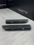 01-06 BMW E46 M3 Left Right Fender Vent Grilles Grills Trims Chrome Genuine OEM