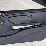 01-06 BMW E46 M3 FRONT PASSENGER RIGHT SIDE DOOR PANEL CARD BLACK OEM