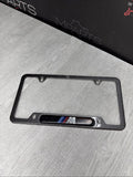 M GENUINE BMW OEM LICENSE PLATE FRAME BRACKET MOUNT HOLDER REAL CARBON STYLE