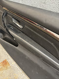 15-20 BMW F82 F83 M4 S55 Front Right Passenger Black Leather Door Card Panel