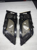 01-06 BMW E46 M3 Convertible Rear Left Right Door Cards Panels Covers Black