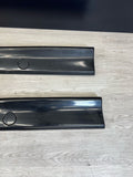 94-99 BMW E36 M3 COUPE SIDE SKIRTS ROCKER PANELS MOLDINGS COSMOS BLACK