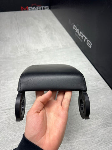01-06 BMW E46 M3 Center Console Armrest Arm Rest Black Leather