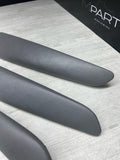 01-06 BMW E46 M3 Convertible Door Upper Arm Rest Armrest Pads Grey Gray