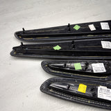01-06 BMW E46 M3 Convertible Door Upper Arm Rest Armrest Pads Black