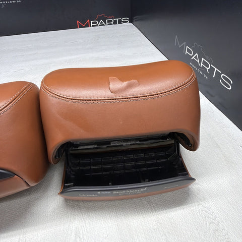 2001-2006 BMW E46 M3 Convertible Cinnamon Rear Headrests Head Rests Pair *Notes*