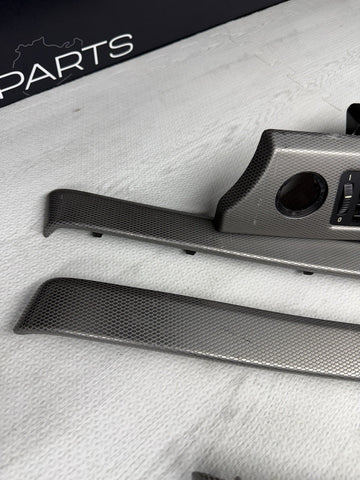 09-13 OEM BMW E92 E93 335is Dash Glacier Silver Aluminum Interior Trim Set