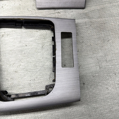 01-06 BMW E46 M3 Convertible Interior Armrests Trim Set Brushed Aluminum *Notes*