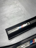 OEM BMW E36 M3 Sedan Front & Rear Left Right Door Sill Trim Cover Set Black