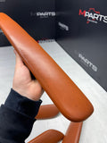01-06 BMW E46 M3 Convertible Door Upper Arm Rest Armrest Pads Cinnamon