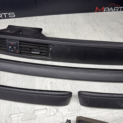 08-13 BMW E92 E93 M3 Interior Trim Set Carbon Leather OEM Genuine *Notes*