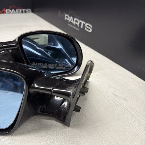 95-99 BMW E36 M3 Coupe Side Mirrors Pair Cosmos Black