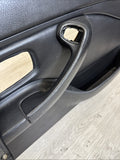 96-02 BMW Z3M Front Left Driver Door Card Panel Cover Trim Leather Black *Notes*