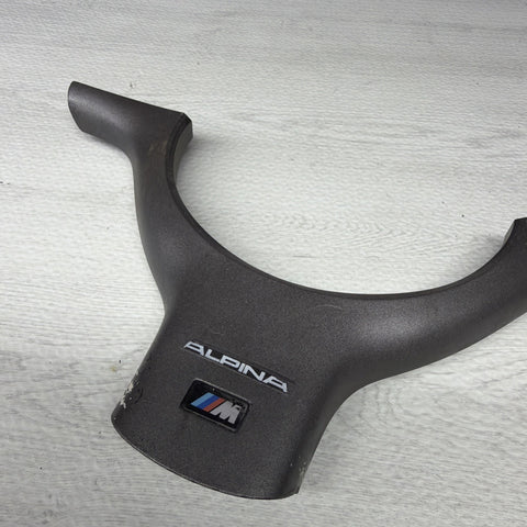 OEM 01-06 BMW E46 M3 Lower Steering Wheel Trim Cover Plate Titan Shadow Grey