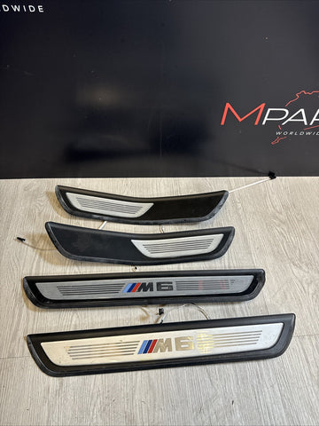 Door Sills Scuff Plates Covers 41217294983 2013-2016 BMW F06 M6 Sedan