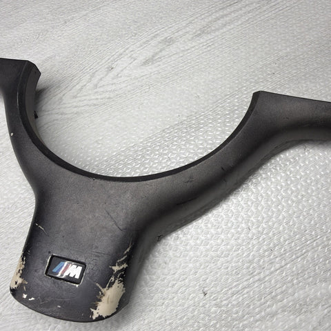OEM 01-06 BMW E46 M3 Lower Steering Wheel Trim Cover Plate Titan Shadow Grey
