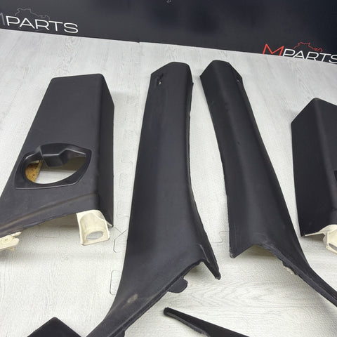 08-13 BMW E92 M3 OEM ABC PILLAR PILLARS BLACK PAIR SET *NOTES*