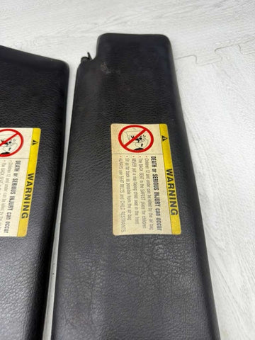 96-99 BMW E36 M3 CONVERTIBLE SET FRONT SUN VISORS BLACK OEM