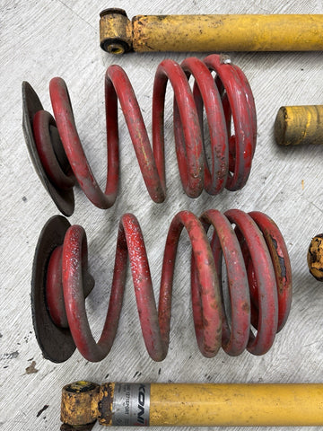 01-06 BMW E46 M3 KONI Front & Rear Suspension Struts Shocks H&R Lowering Springs