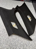 01-06 BMW E46 330CI M3 Coupe Rear C Pillars Trims Panels Black Pair OEM *Notes*
