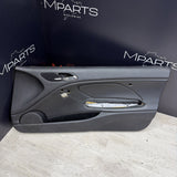 01-06 BMW E46 M3 FRONT PASSENGER RIGHT SIDE DOOR PANEL CARD BLACK OEM
