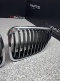 BMW OEM 01-06 E46 M3 Front Kidney Grilles Chrome 51138208685 51138208686
