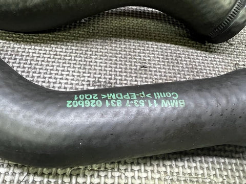 01-02 BMW Z3M S54 ENGINE RADIATOR COOLANT HOSES OEM