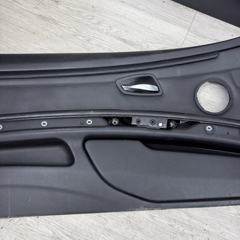 08-13 BMW E92 M3 Original Black Interior Front Left Driver Door Card Panel