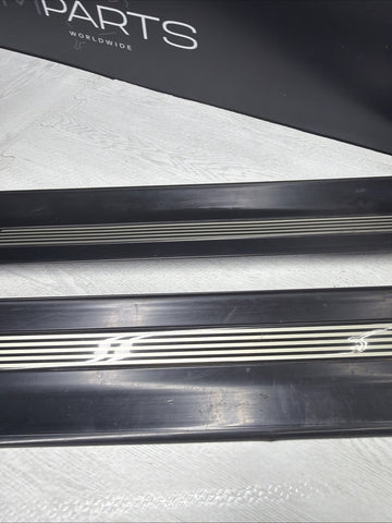 96-99 BMW E36 M3 Coupe Door Sills Trims Pair Black OEM
