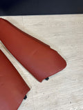 08-13 BMW E92 M3 Rear Fox Red Pair Leather Seat Side Bolsters