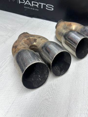 BMW E46 E92 M3 M5 M6 Exhaust Muffler Tips Aftermarket Custom 3”