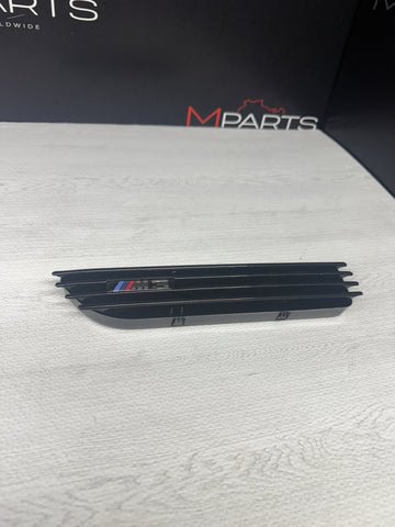01-06 BMW E46 M3 Gloss Black Left Driver Fender Vent Grille Grills Trim