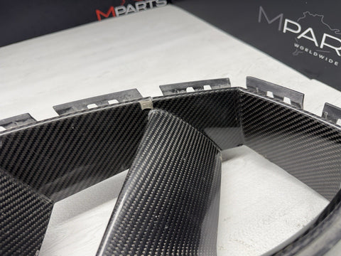 21-26 BMW G80 G82 G83 M3 M4 Carbon Fiber Air Ducts Scoops Vents Set OEM *Cracks