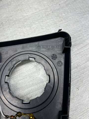 01-06 BMW E46 M3 Center Dome SMG Shift Plate Carbon Fiber Wrap 7896461