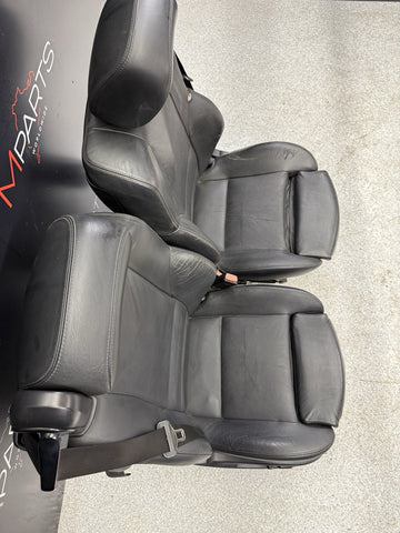 01-06 BMW E46 M3 Convertible Interior Front Non Heated Seats Black