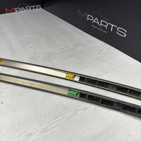 BMW E46 325 330 M3 Roof Rails Moldings Trims Pair Coupe OEM