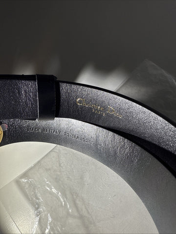 NEW Christian Dior Signature Logo Buckle Belt Women’s Black Small