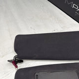01-06 BMW E46 M3 Coupe Right Left Sun Visors Shade Mirror Black OEM *Peel*