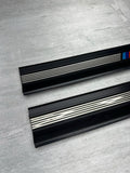 OEM BMW E36 M3 Sedan Front & Rear Left Right Door Sill Trim Cover Set Black