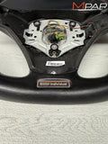 BMW 08-13 E90 E92 E93 M3 Manual Flatbottom Steering Wheel Leather Rewrapped