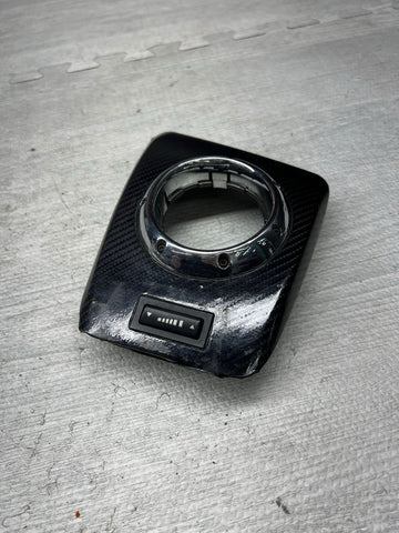 01-06 BMW E46 M3 Center Dome SMG Shift Plate Carbon Fiber Wrap 7896461