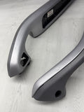 01-06 BMW E46 M3 Brushed Aluminum/Grey Door Trim Armrests Front