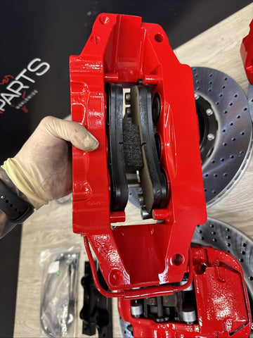 01-06 BMW E46 M3 BREMBO Big Brake Kit Red Calipers Rotors Set NEW Plug Play