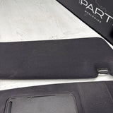 01-06 BMW E46 M3 Coupe Right Left Sun Visors Shade Mirror Black OEM *Peel*