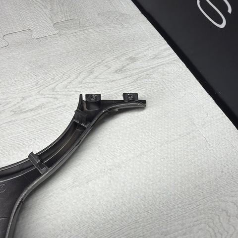 OEM 01-06 BMW E46 M3 Lower Steering Wheel Trim Cover Plate Wrapped Grey