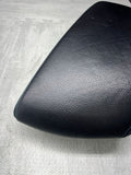 16-21 OEM BMW F87 M2 Center Armrest Tray Console Black Leather Blue Stitch